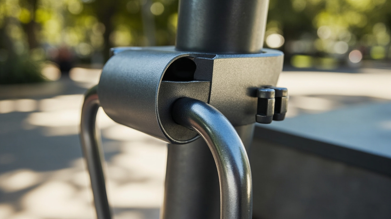 Trottinette et antivol U en action